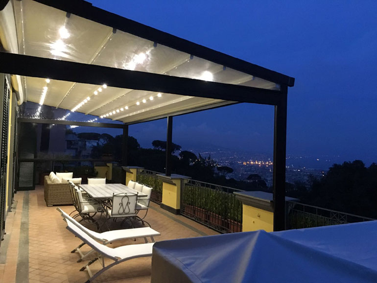 pergola in alluminio