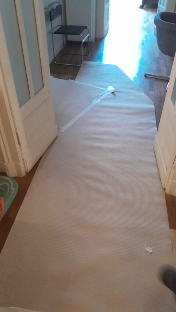 Protezione pavimenti durante i lavori in casa