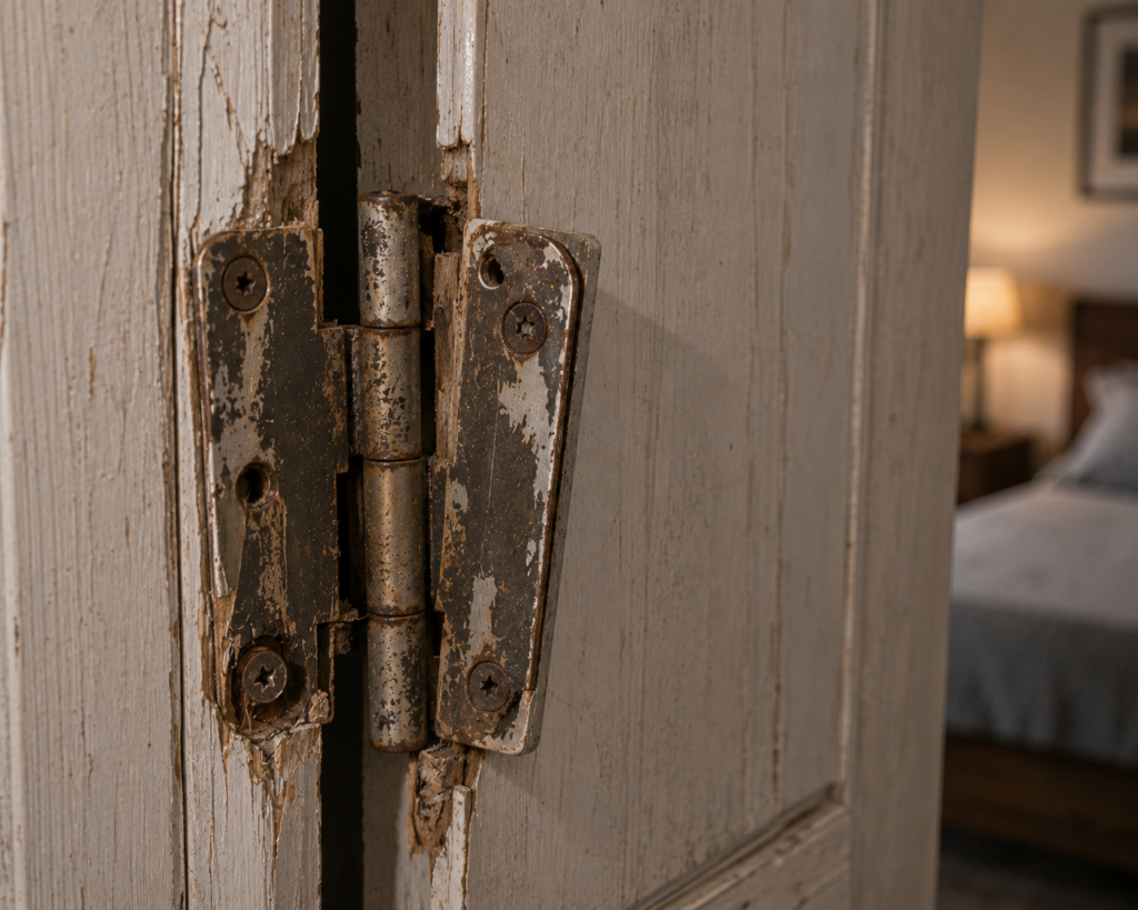 sostituire le porte interne con ferramenta usurata e cerniere deteriorate