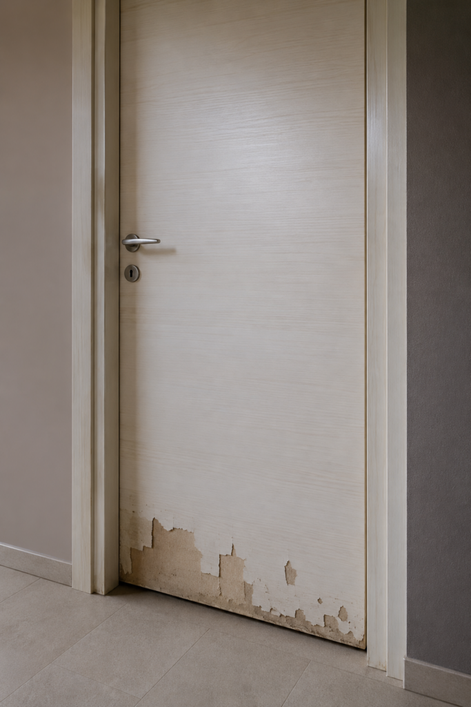 sostituire le porte interne con rivestimento danneggiato 